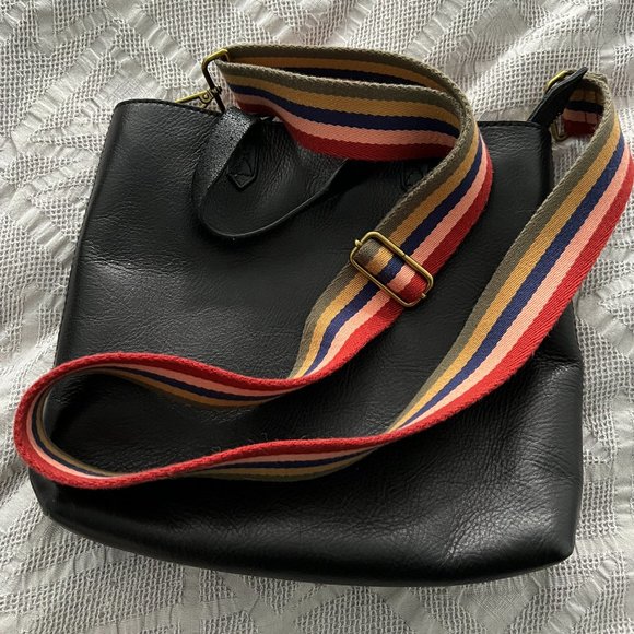 Madewell Bags Ziptop Transport Crossbody Madewell W Rainbow Striped